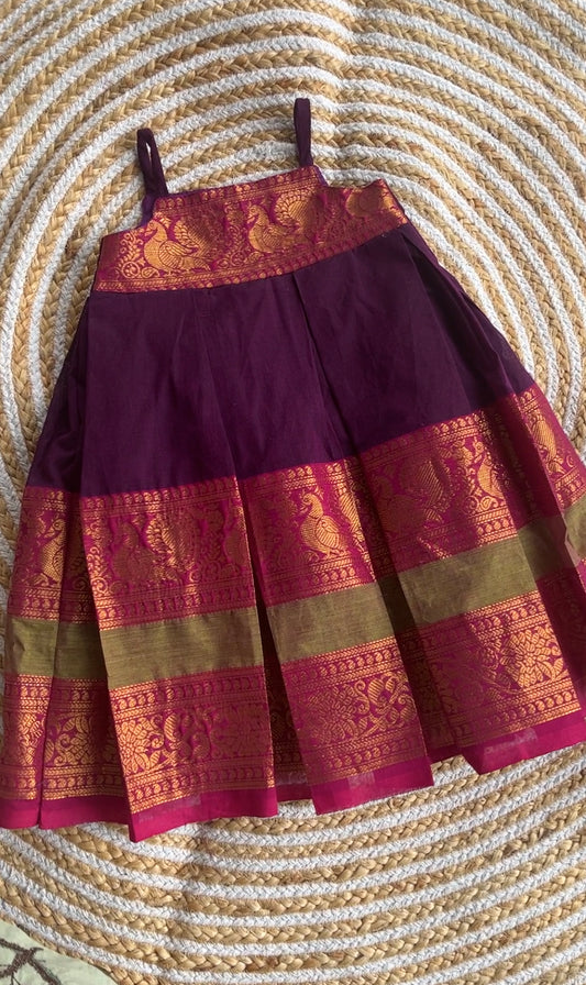 Purple cotton frock