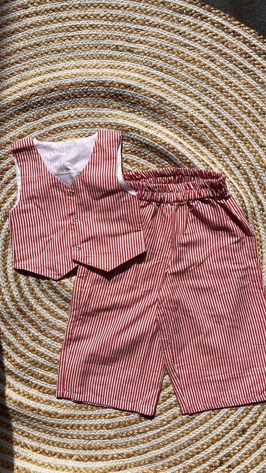 Cotton vest and pant set