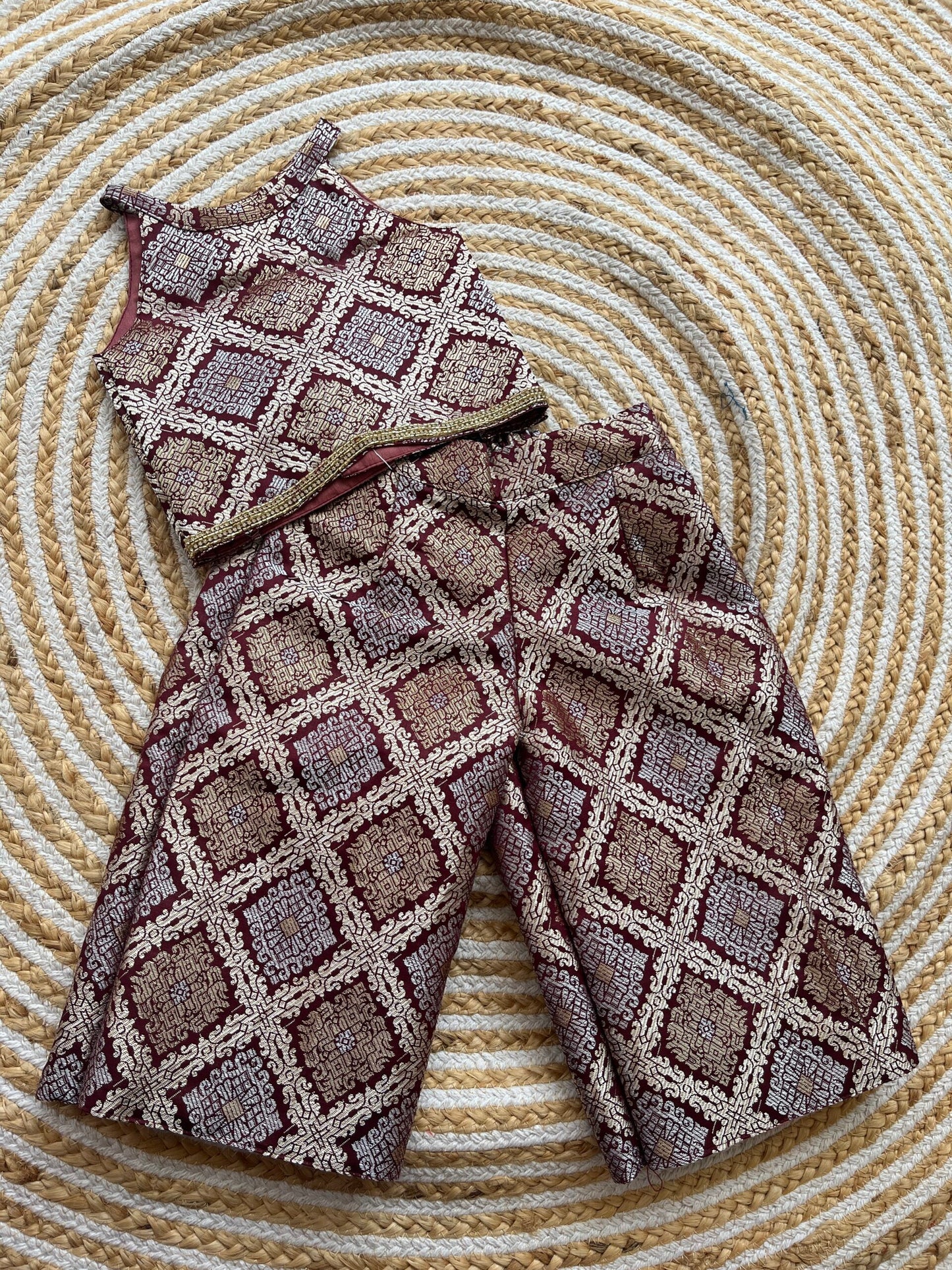 Brocade pant and top set( RH105)