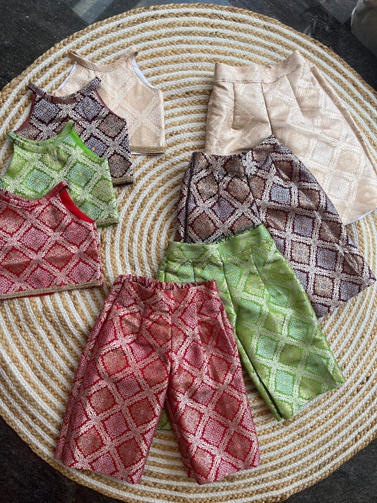 Brocade pant and top set( RH105)