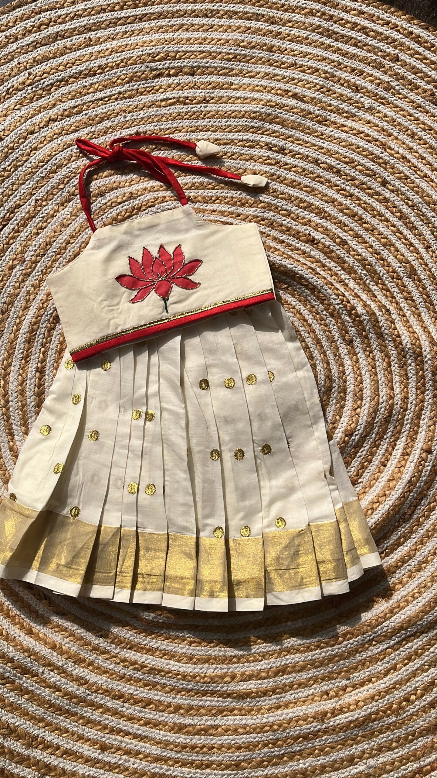 Lotus skirt and top -halter neck