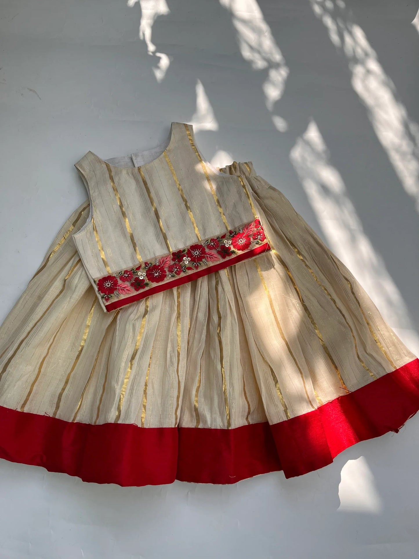 Ethnic skirt and top- Onakodi red