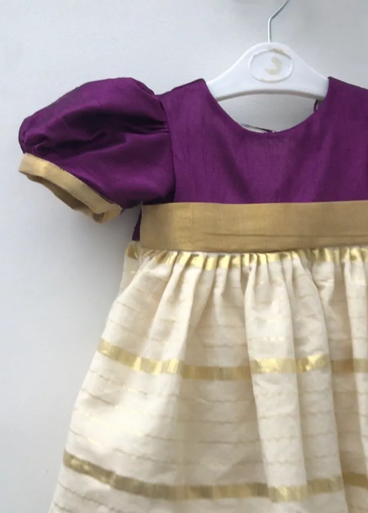 Allythumbi frock - purple