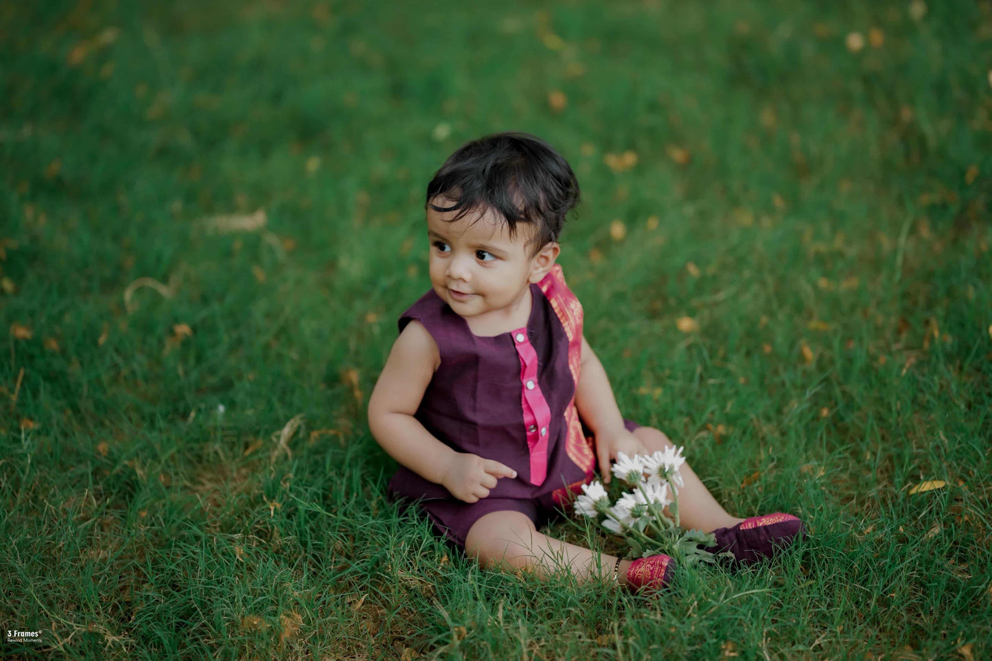 Ethnic Boys romper - Violet