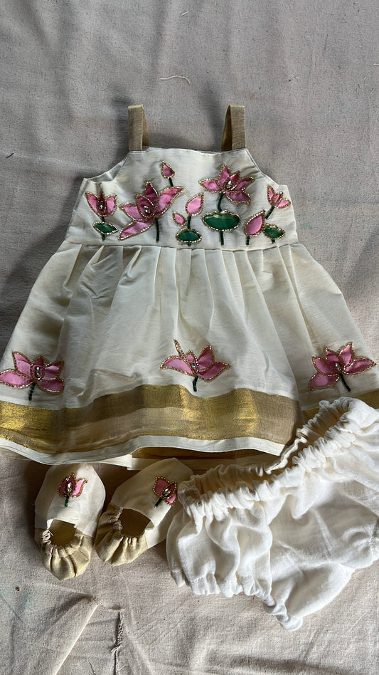 Pink lotus frock