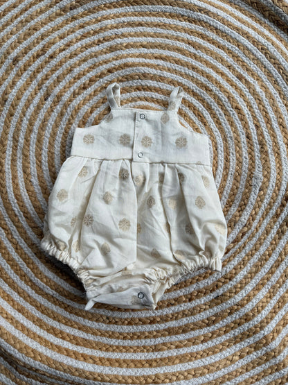 Chanderi offwhite ROMPER