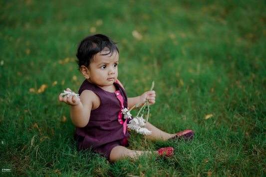 Ethnic Boys romper - Violet