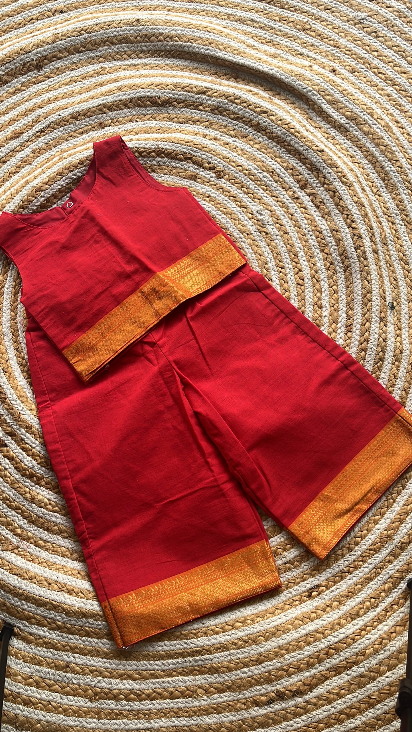 Pant and Top - red and yellow