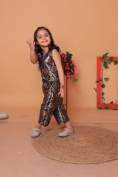 Brocade pant and coat set