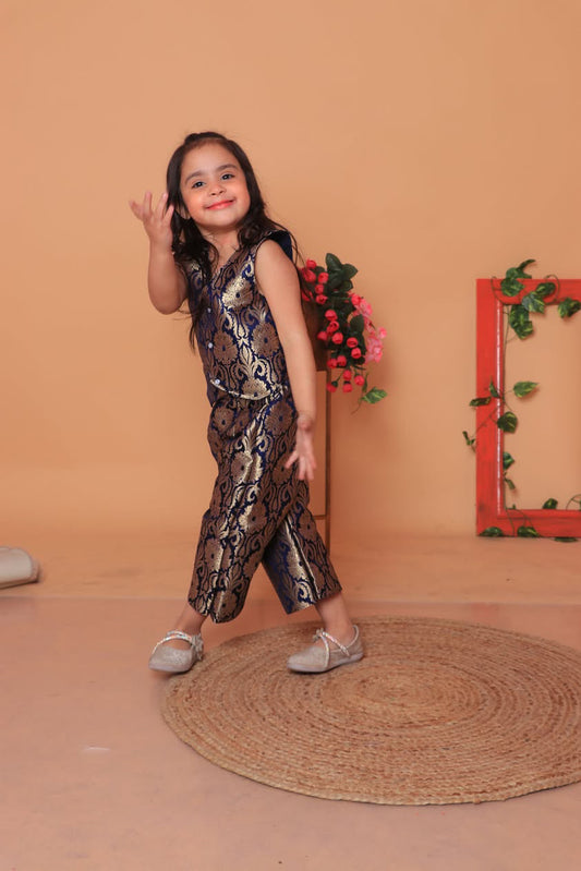 Brocade pant and coat set