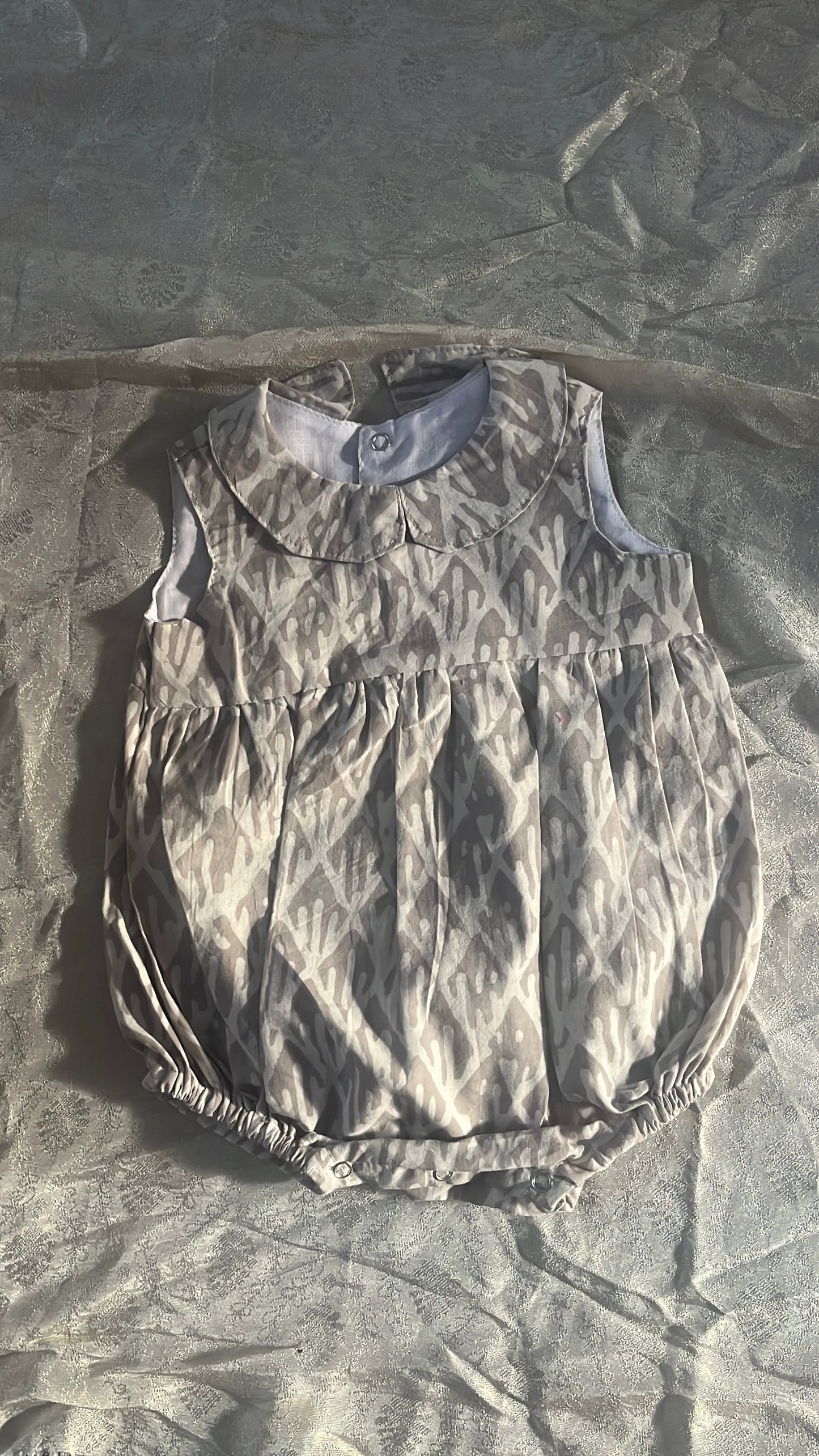 Block print romper-girls