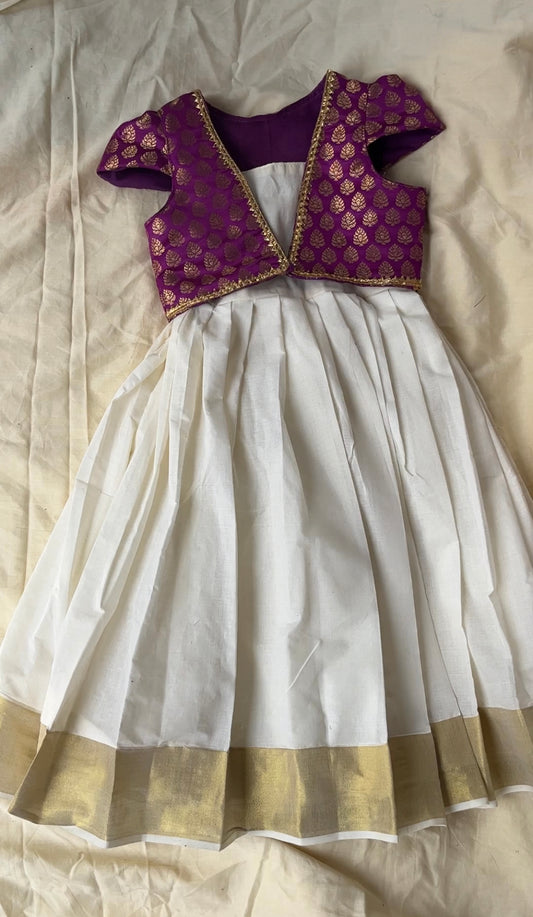 Kasav frock with over coat