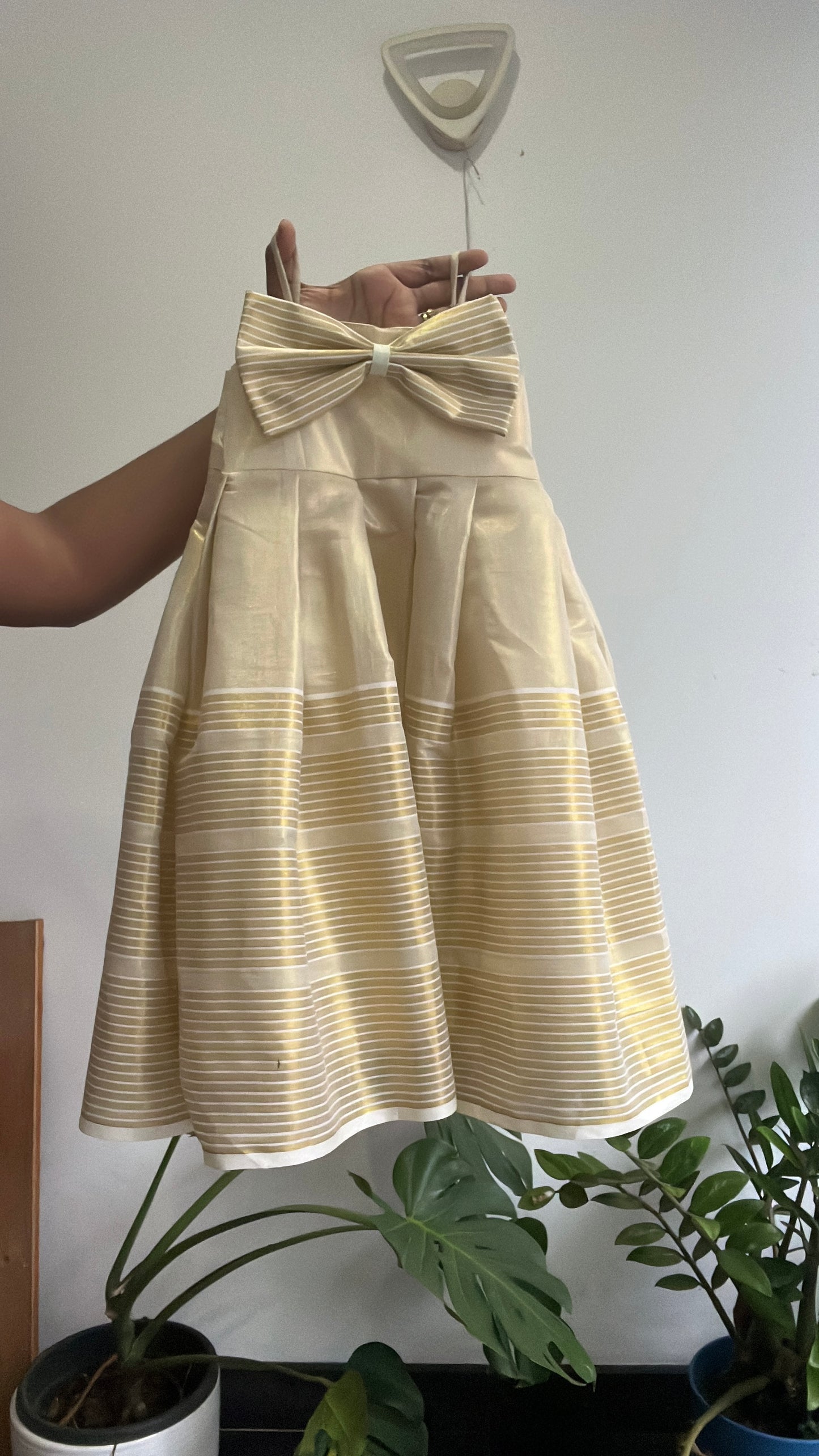 Onam bow dress