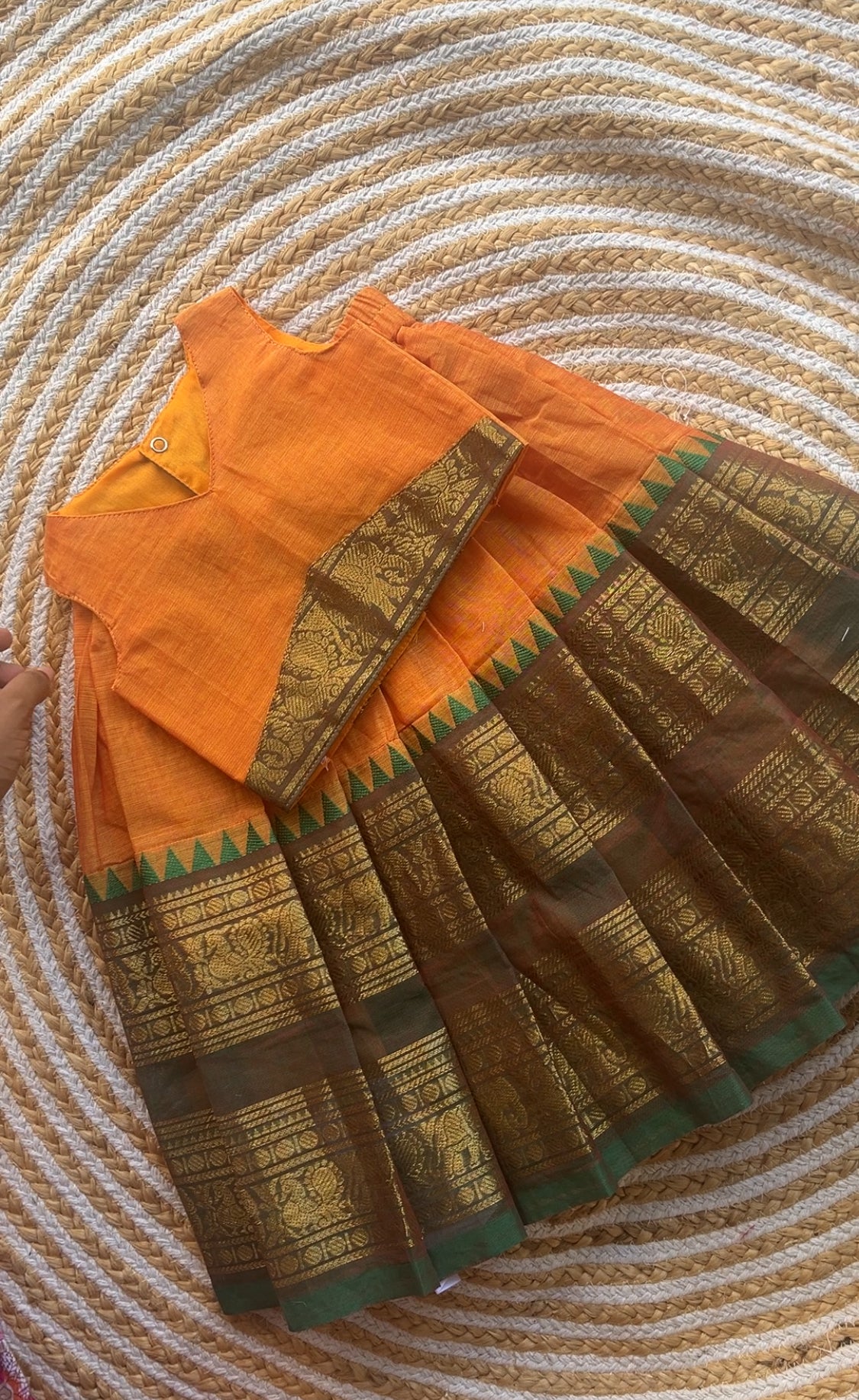 Mango yellow skirt and top ( cotton)