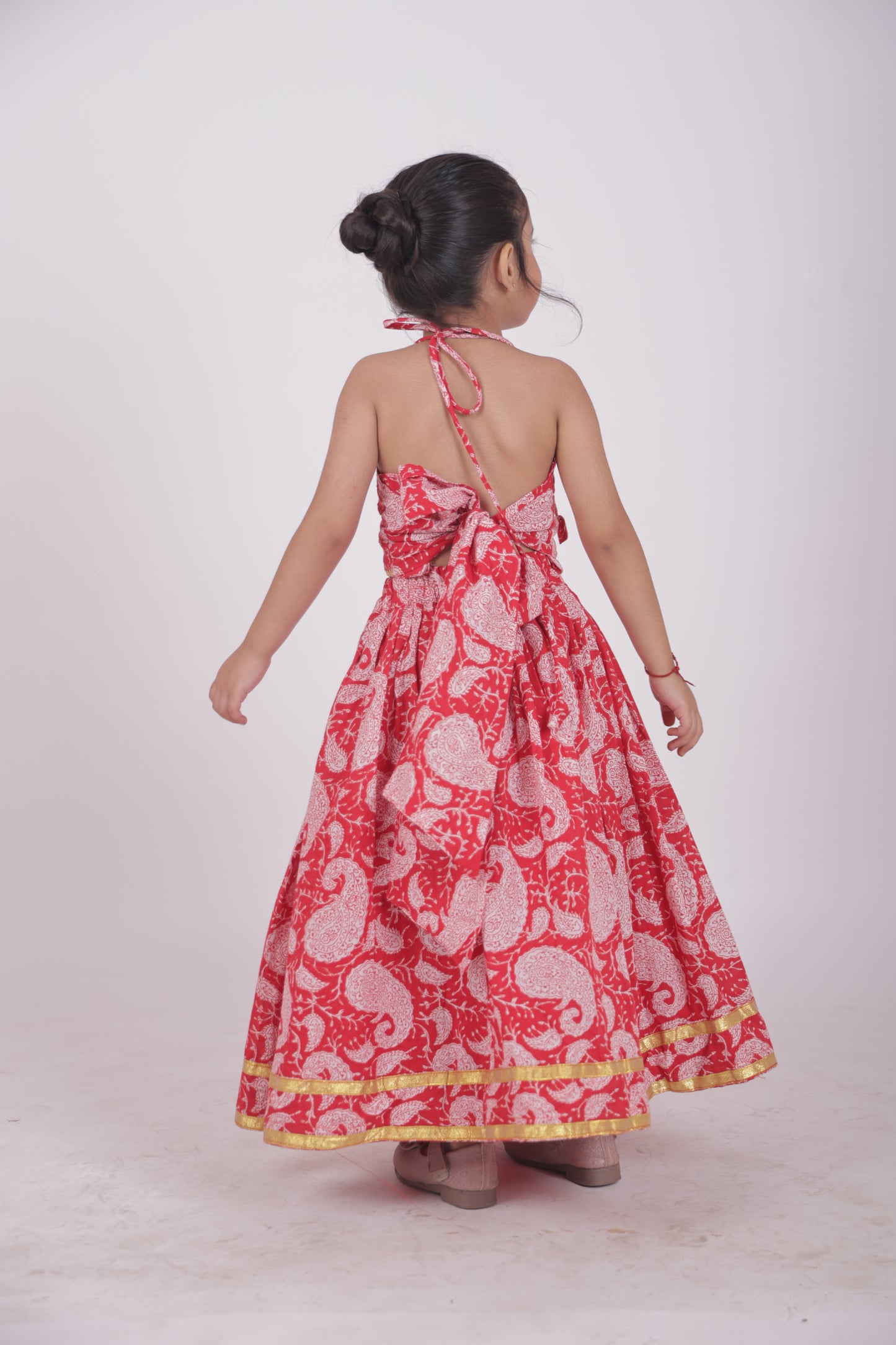 Skirt and top -red paisley