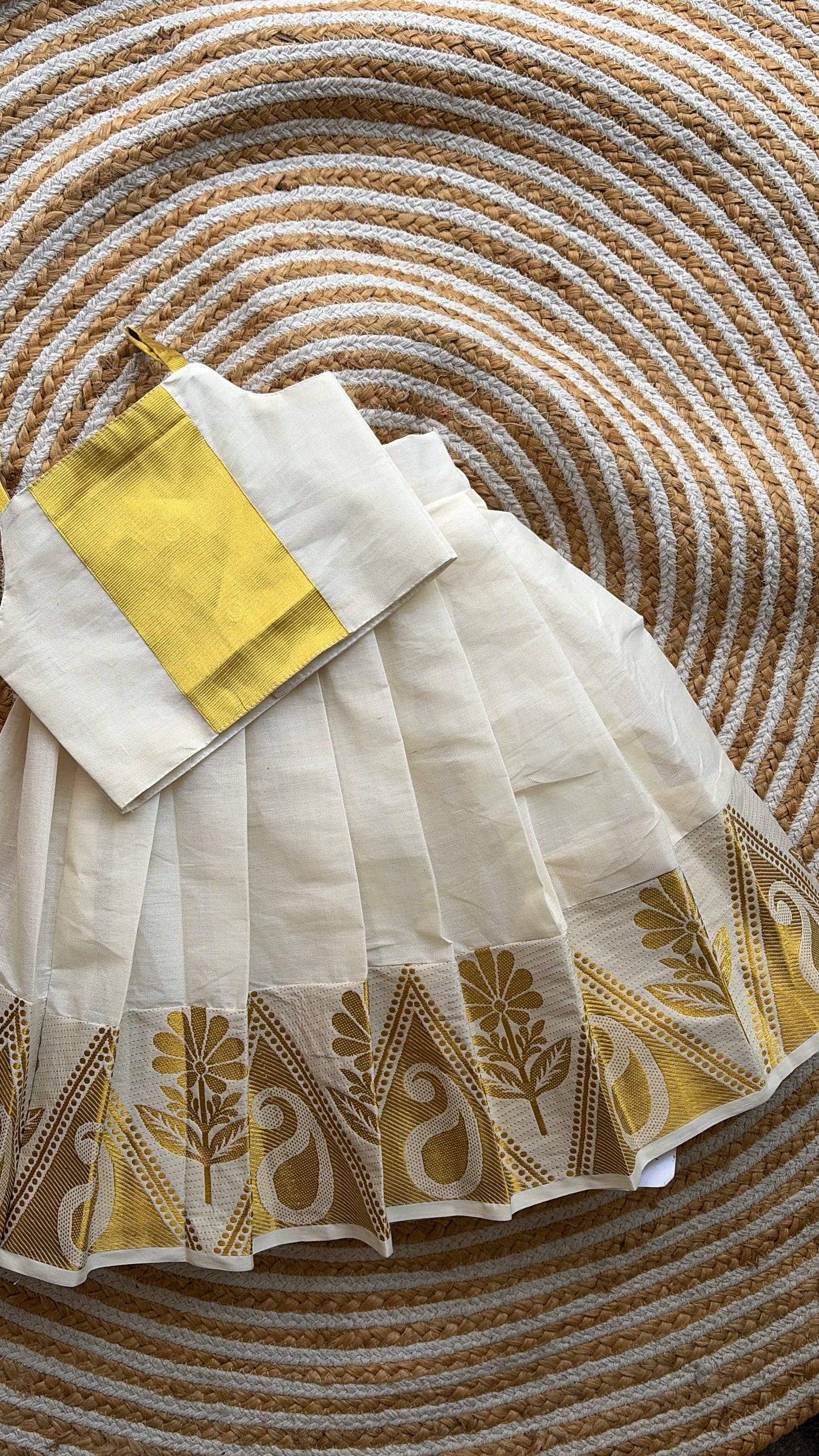 Ethnic skirt and crop top -vishu special