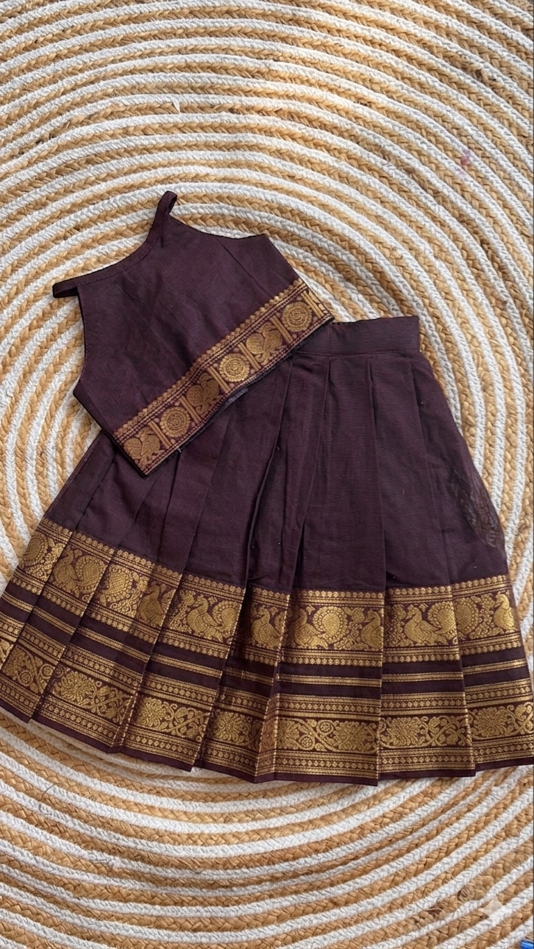 skirt and crop top - brown  halter neck( ready to ship- no customisations allowed in this product)