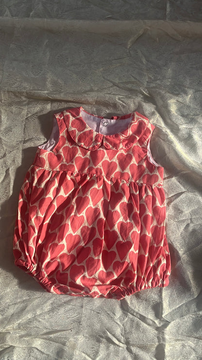 Block print romper-girls