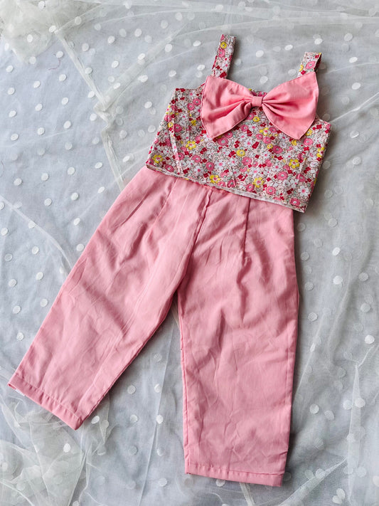 Pink collection : pant and crop top