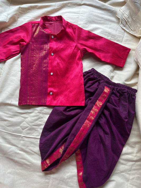 Boys kurtha and dhoti pants