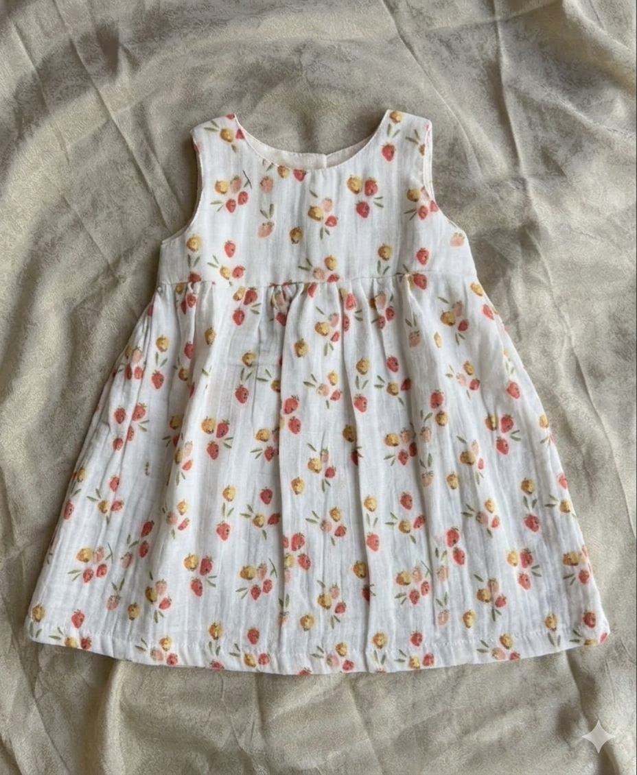 Cotton frock- white