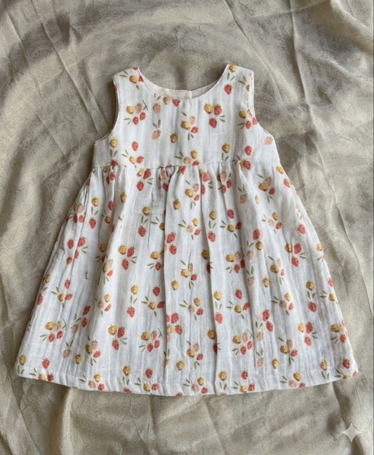 Cotton frock- white