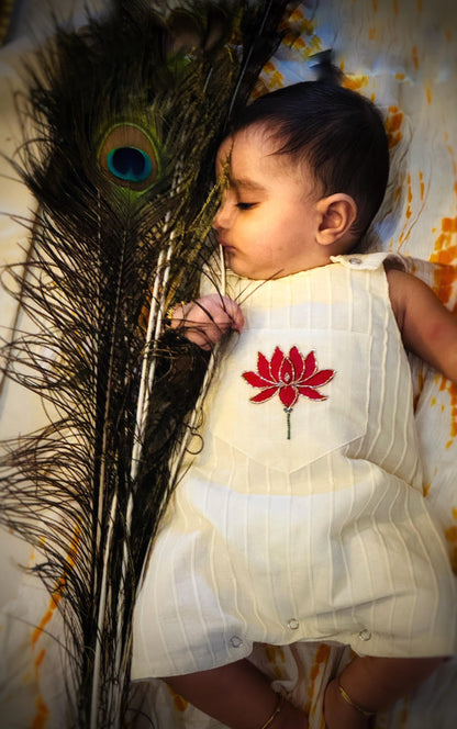 Ethnic Boys romper -lotus