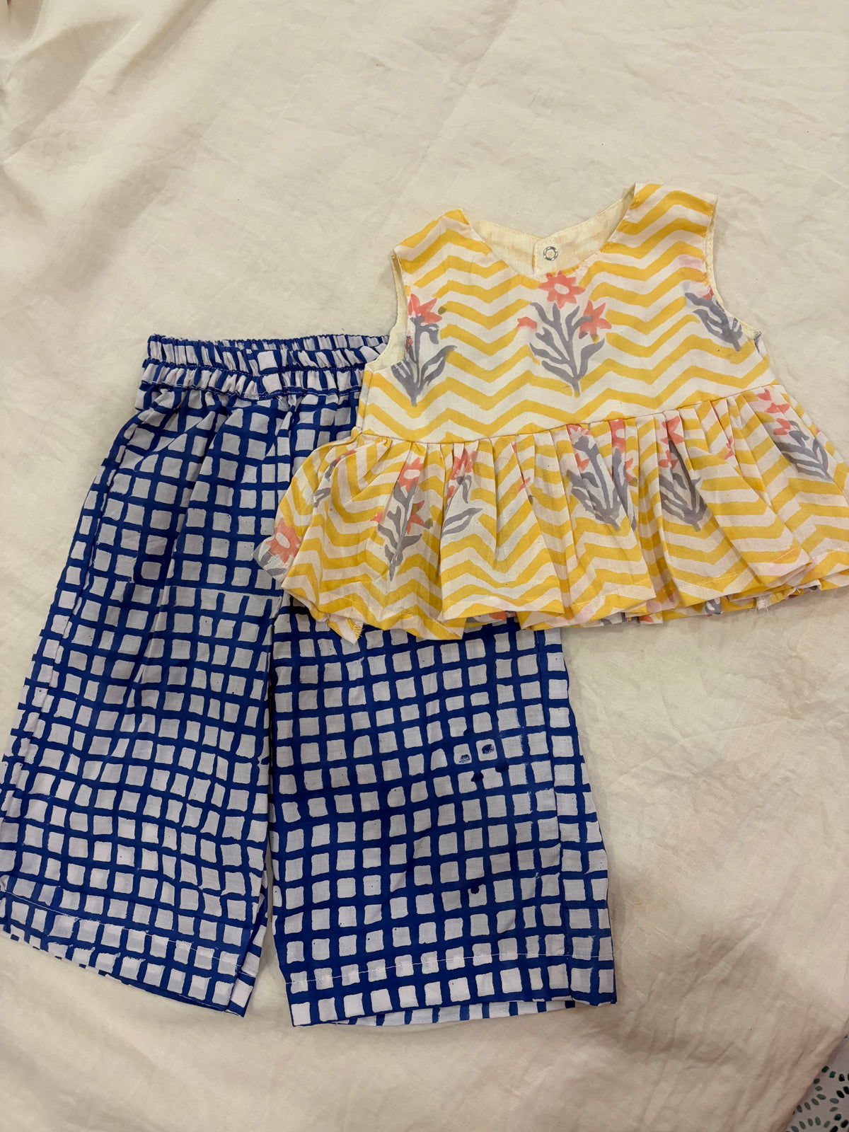 pant and top - block print cotton