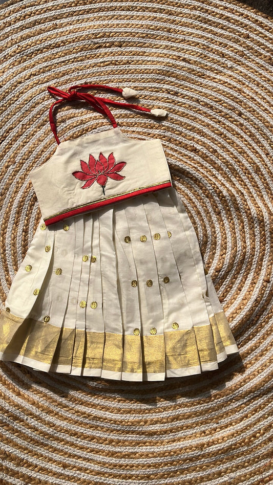 Lotus skirt and top -halter neck