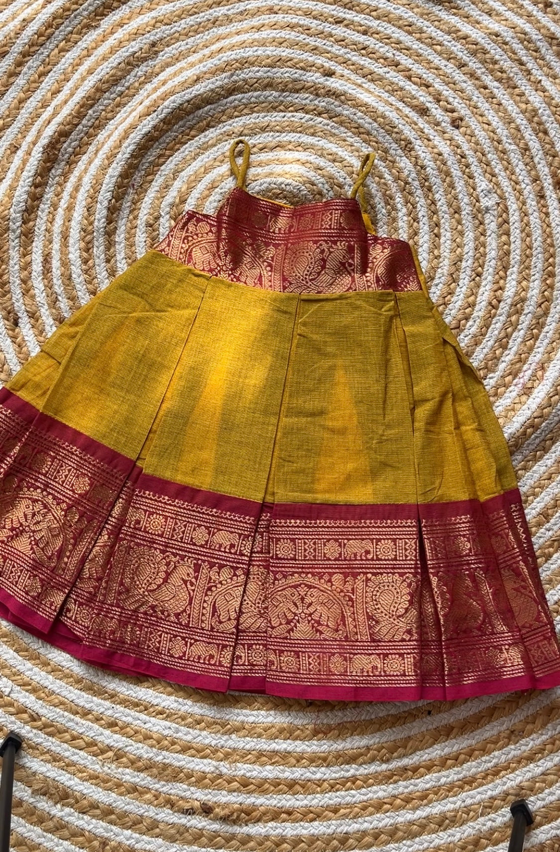 Mustard green frock