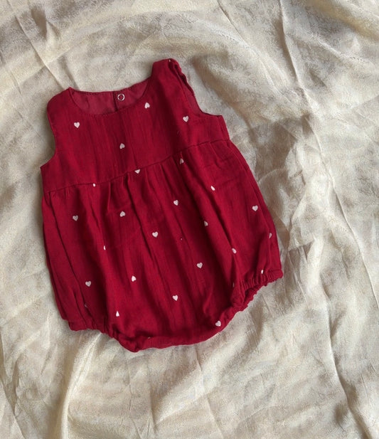 Cloud romper 2.0-red