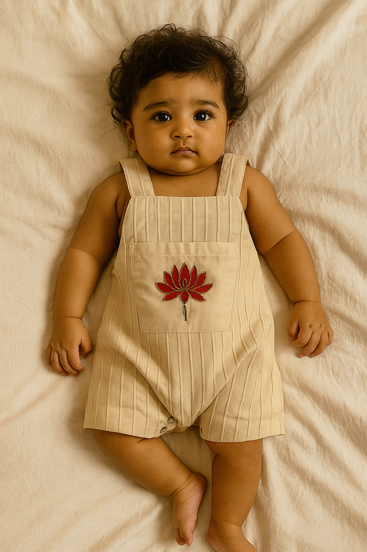 Ethnic Boys romper -lotus