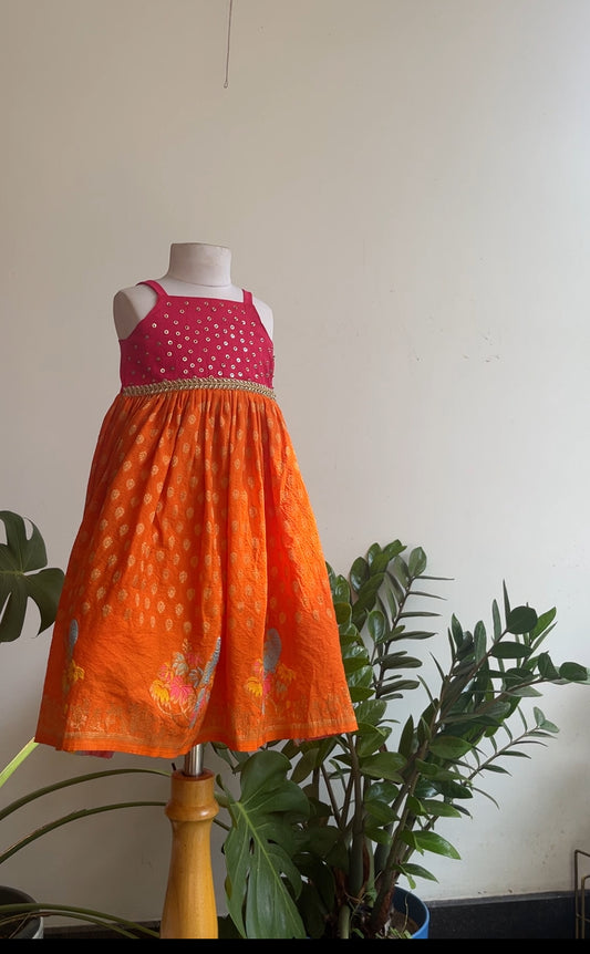 Duet frock -a( pink)