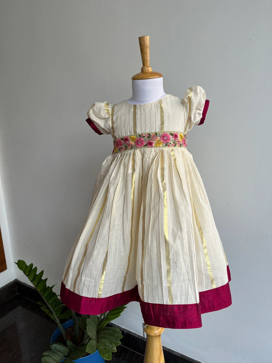 Onakodi  frock-purple
