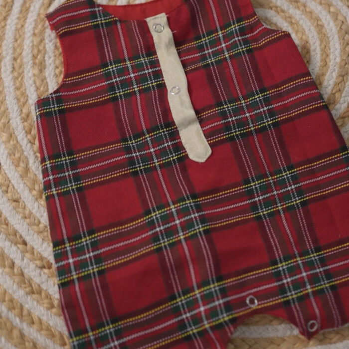 Christmas: Boys romper (II) check