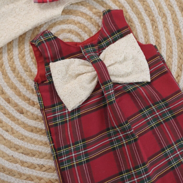 Christmas  frock (removable bow) (R)