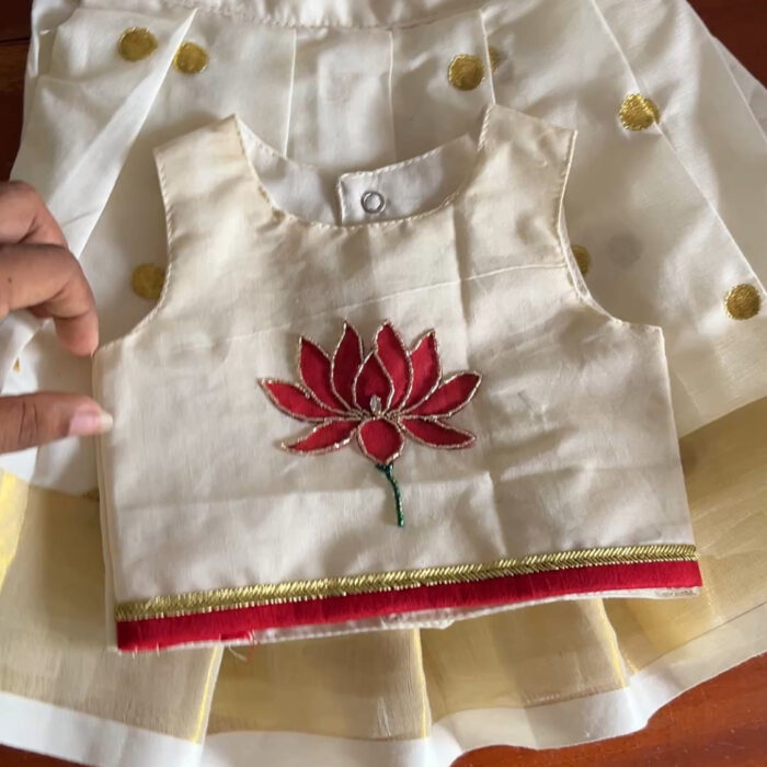 Ethnic skirt and top- lotus